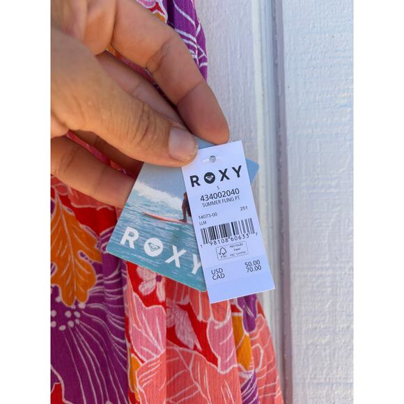 NWT Roxy Mini Dress, Summer Fling, Swim Cover Up, Beachy, Size S - Picture 6 of 9